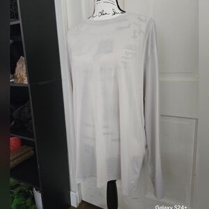 Men's Vouri Long Sleeve White Top, Size XL